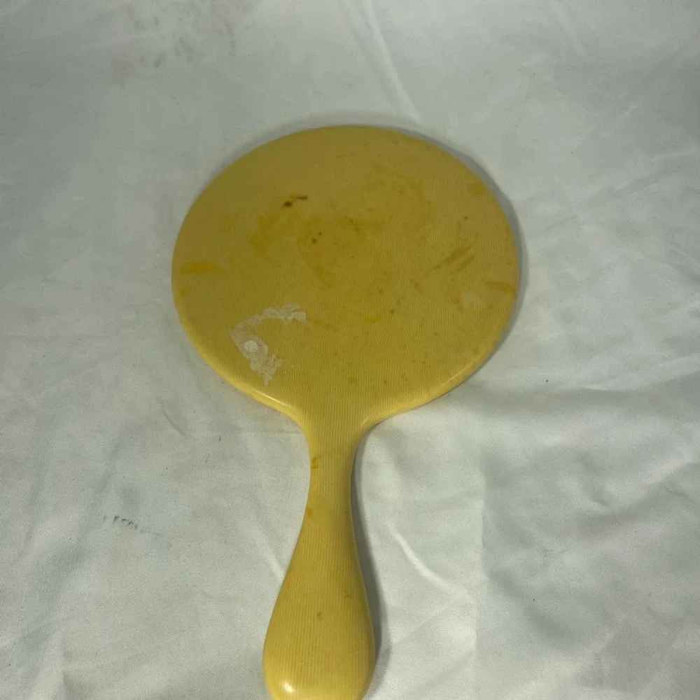 Vintage Bakelite hand held mirror